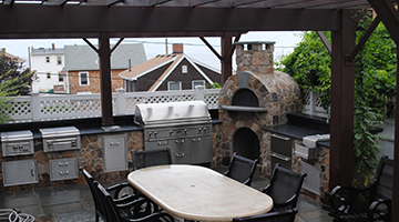 South Shore outdoor kitchen design, Cohasset, MA